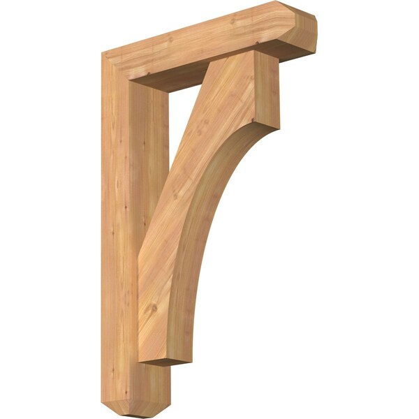 Ekena Millwork Westlake Craftsman Smooth Bracket w/ Offset Brace, Western Red Cedar, 5 1/2"W x 22"D x 34"H BKT0604X22X34WTL04SWR - main